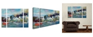 Trademark Global Richard Wallich 'Dock' Multi Panel Art Set Large - 30" x 41" x 2"